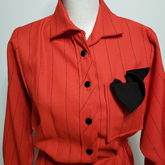 Vintage Sears Union Made Fitted Shirt Dress 70/80s - Picture 2 of 8